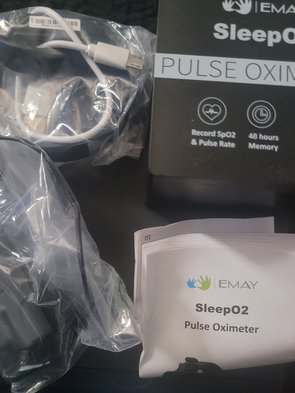 SleepO2 Pulse Oximeter - Black